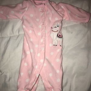Baby girl warm onesie